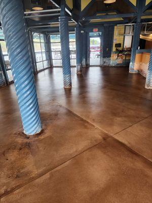 Brown Stain Concrete