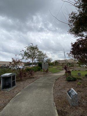 Walkways with memorials