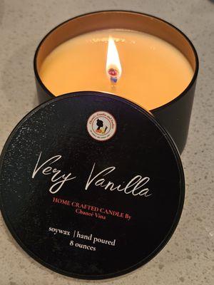 Our Very vanilla candle will add a warm and cozy feel to any room leaving you with a calm and relaxed mind.