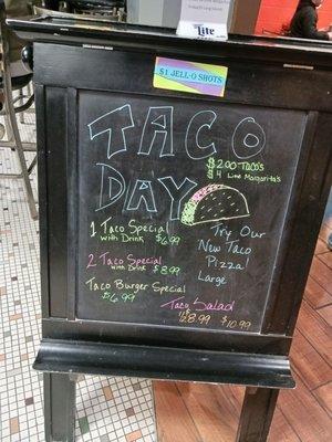 The Taco Tuesday items. They are not on the menu.