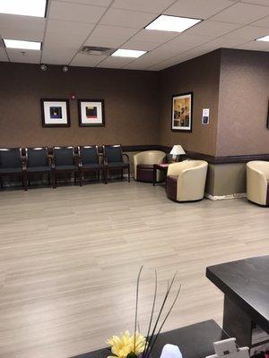 The large waiting room