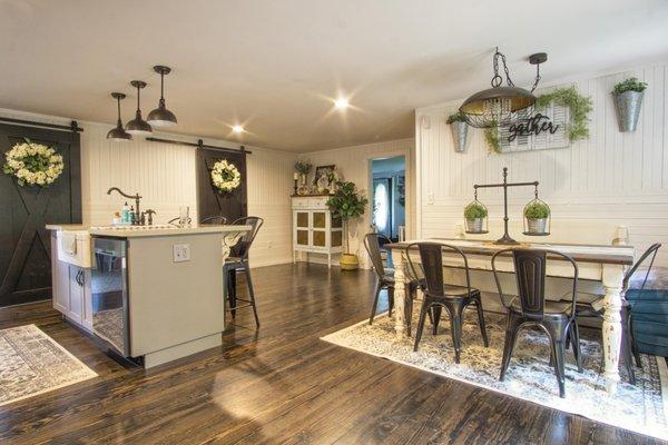 Renovated Kitchen in Old Barn Home in Leicester