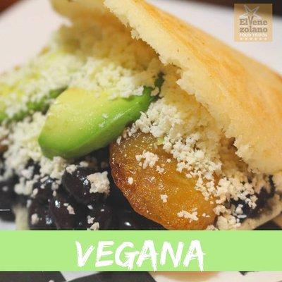 Totally Vegan Arepa "without cheese" you choice!