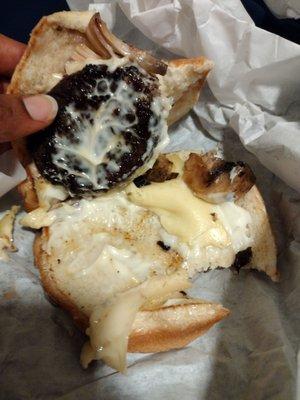 Got the mushroom swiss burger