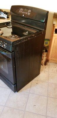 This stove had grease pouring out it pores!