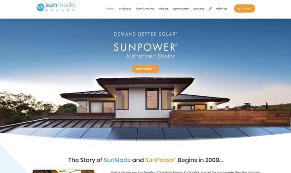 New website for our friends @ SunMade Energy