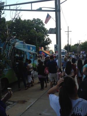 National Night Out- Ben and Jerry's ice cream truck is here!!