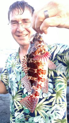 Our first catch in Hawaii!