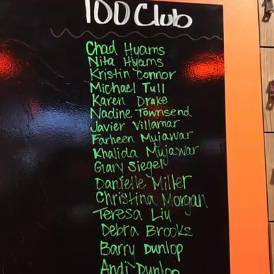 100 classes completed since the orange theory opened