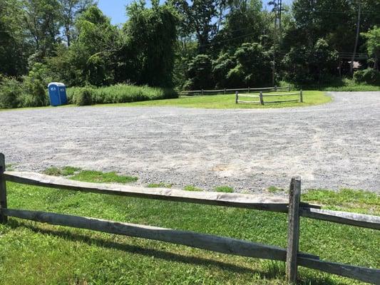 Agress Road trail entrance parking lot