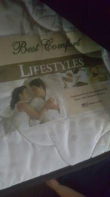 The bed advertised in the very front of the store