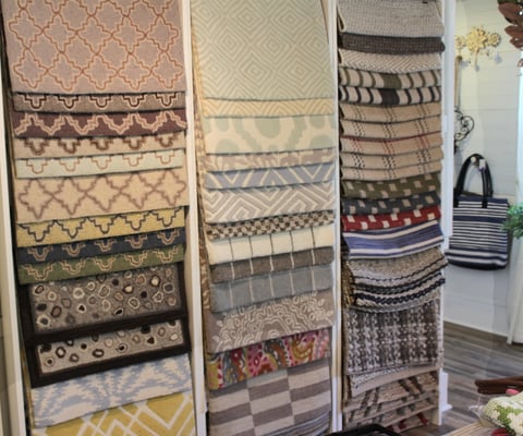 Large selection of area rugs for indoor and outdoor.