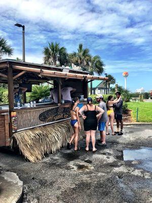 Our Tiki Trailer available for events and parties