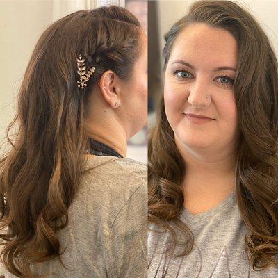 Hollywood glam with a braided accent!