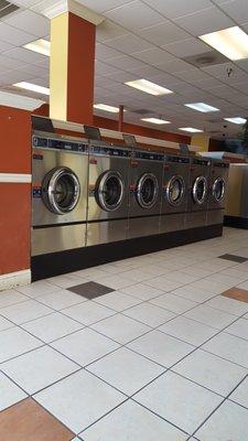 My laundry is third from the right :-) A bit too much soap!