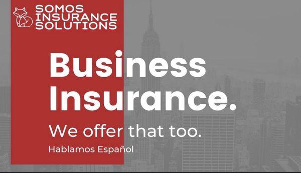 We love to help business owners with their insurance questions.