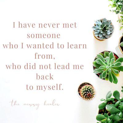 The Messy Healer's leadership development believes leaders help other's connect back to themselves by living purposefully.