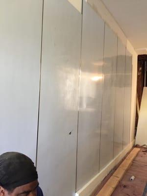 INSTALLING STAINLESS STEEL PANELING IN COMMERCAIL KITCHEN