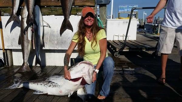 Heather Browning has got the eye for those Cobia!!  Great  job!!