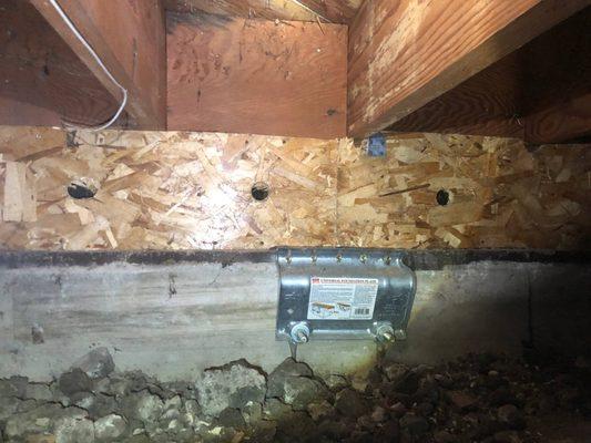 Seismic Retrofitting of a Raised Foundation