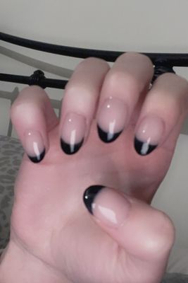 Black french tip