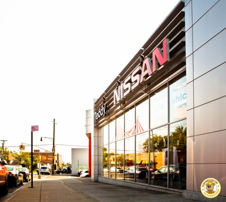 Teddy Nissan Store Front in Bronx, New York.