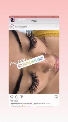 Instagram @legendarylashh