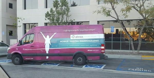 Not a good representation for the company when the driver blocks 3 handicap parking places at the Kaiser Wildomar facility.