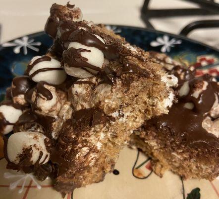 Double Infused S'mores Rice Krispie Treats