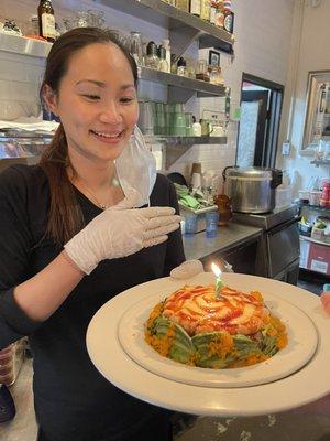 Bake Salmon birthday cake