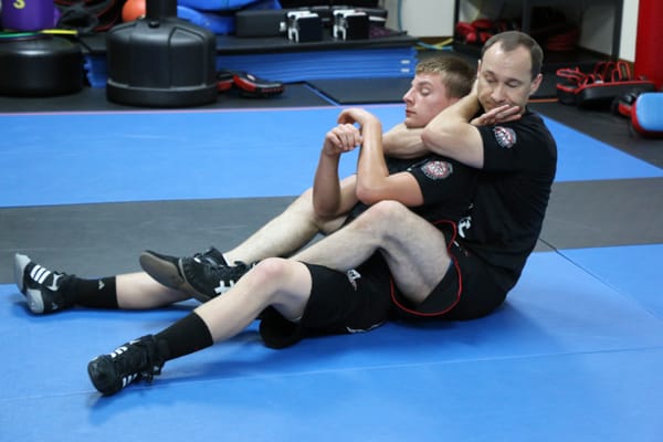 Working the Back at MMA Training