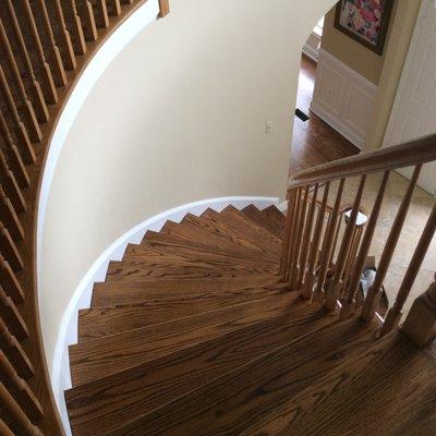 Re-finishing hardwood floors