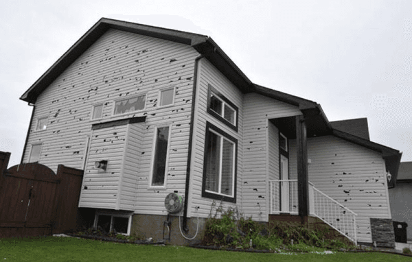 Did your home get damage like this from the hail storm?