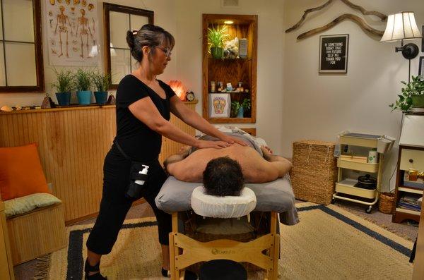 Feeling achy? Marilene at Body Temple Wellness and Massage can help relieve your aches and pains.