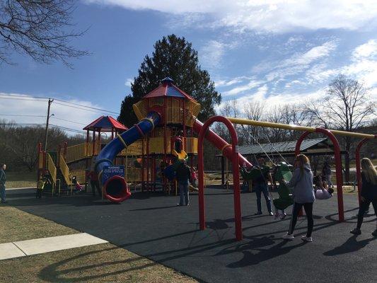 Slides and swings