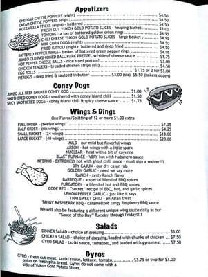 Menu page 2