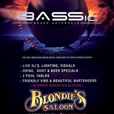 "BASSic"... OC's only dedicated House Music Night every 1st Saturday. Visit our IG @BASSic_DJs