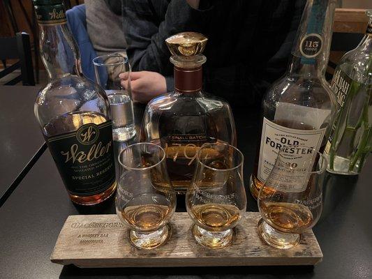 Bourbon flight