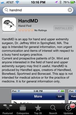 Download HandMD Dr Wint's app to learn more