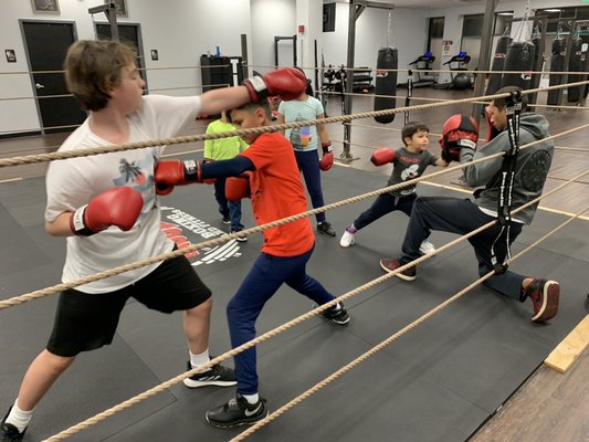 Check out our youth boxing program working hard!