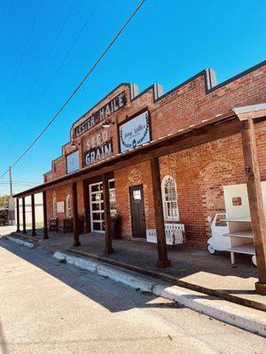 Our beautiful vintage storefront.