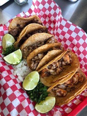 Fish Tacos and Beef tacos