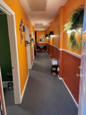 The hall to our treatment rooms