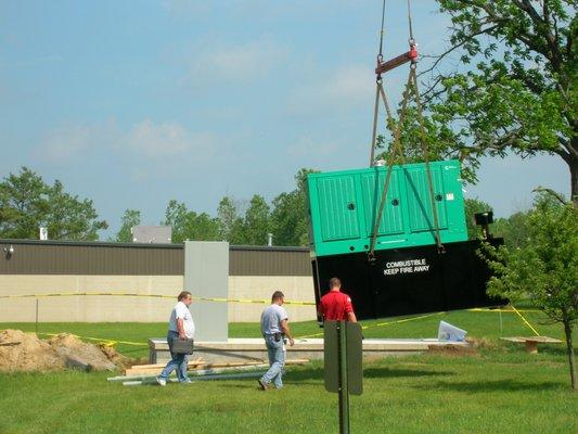 Sitting new 175 kv generator