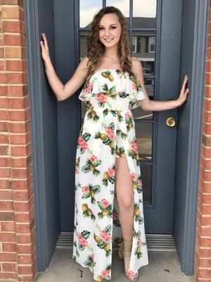 Pineapple maxi romper