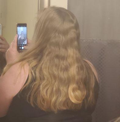 Are these the results you would expect from $1000 in permanent straightening? Also note uneven cut.