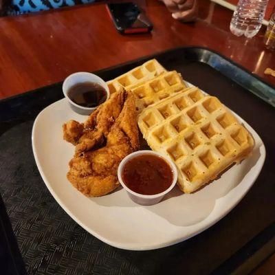 Our delicious Chicken and Waffles