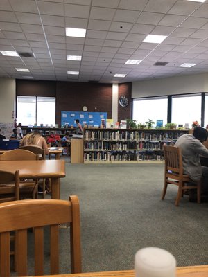 Very spacious, one of the cleaner libraries in the valley