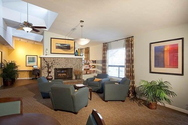 Clubroom at Quail Ridge Apartments in Thornton, CO.