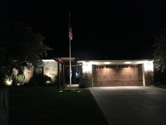 Landscape Lighting Flagpole